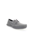 Wide Width Men's Propét® Viasol Lace Men's Boat Shoes by Propet in Grey (Size 11 1/2 W)