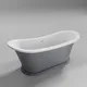 Trojan Baths Matt Grey Oval Left Or Right-Handed Modern Freestanding Luxury Bath (L)170Cm (W)74Cm
