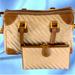 Gucci Bags | Gucci Vintage Boston Bag And Kiss Lock Wallet. Like New. | Color: Cream/Tan | Size: Os