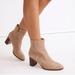 Madewell Shoes | Nwot Madewell Mira Suede Side Seam Ankle Boot In Walnut Shell | Color: Tan | Size: 7.5