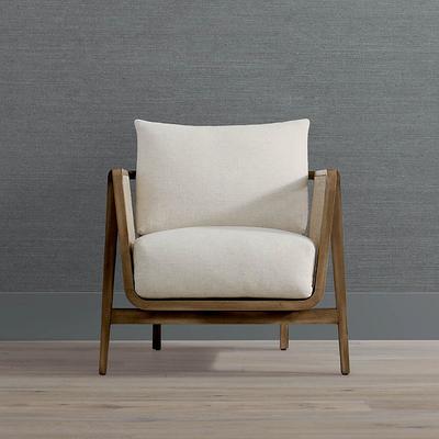 Halsey Accent Chair - Oatmeal Velvet InsideOut Performance - Frontgate