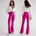 Free People Jeans | Free People Jayde Cord Flare Fuchsia Pink Super High Rise Yoke Stitch Nwt Sz 31 | Color: Pink | Size: 31