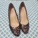 J. Crew Shoes | J Crew Martina Wedge Pump Patent Leopard Print | Color: Black/Tan | Size: 7.5