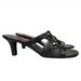 Nine West Shoes | Nine& Co By Nine West Strappy Kitten Heel Sandal Black Size 9 | Color: Black | Size: 9
