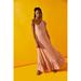 Free People Dresses | Free People Free-Est Elisa Maxi Dress Ruffle Solid One Shoulder Billowy L | Color: Pink/Red | Size: L