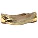 Michael Kors Shoes | Michael Kors Shala Ballet Ballerina Flat Glitter Slip-On Gold 6/9/10 Nib | Color: Gold | Size: Various
