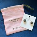 Kate Spade Jewelry | Kate Spade Gum Drop Earring Studs Black And Gold | Color: Black/Gold | Size: Os