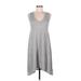 Gap Casual Dress - Midi: Gray Marled Dresses - Women's Size Medium