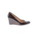 J.Crew Wedges: Brown Print Shoes - Women's Size 7 - Round Toe