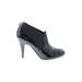 BCBGMAXAZRIA Ankle Boots: Slip-on Stilleto Cocktail Party Black Print Shoes - Women's Size 10 - Round Toe