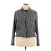 Coldwater Creek Blazer Jacket: Gray Batik Jackets & Outerwear - Women's Size X-Large