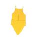 Divided by H&M Bodysuit: Yellow Solid Tops - Women's Size Medium