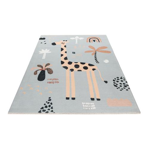 Kinderteppich OBSESSION ""My Greta 625"" Teppiche Gr. B: 115cm, 6mm, L: 170cm, bunt Kinder Spielteppich, bedruckt, Giraffe Motiv, waschbar, Kinderzimmer