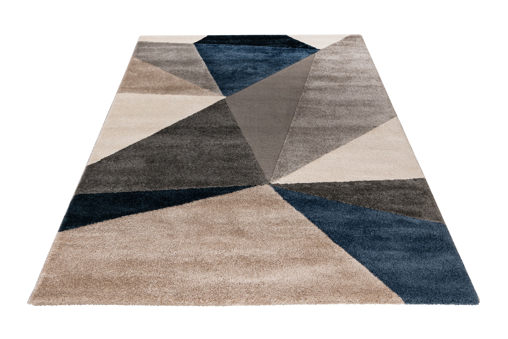 Teppich OBSESSION "My Canyon 974", blau, B:120cm H:20mm L:170cm, Polypropylen, Teppiche, modernes 3D-Design, weiche Qualität, Wohnzimmer Image