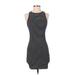 Divided by H&M Casual Dress - Bodycon: Black Stripes Dresses - Women's Size Small