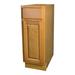 GCC Golden Oak Raised Panel Base Cabinet Oak in Brown | 34.5" H x 12" W x 24" D | Wayfair B12OAK
