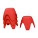 ECR4Kids Ayana Stool Set, Flexible Seating, 4-Pack Plastic in Red | 11 H x 12.25 W x 12.25 D in | Wayfair ELR-14422-RD