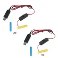 Éliminateur piles AAA câble d'alimentation USB remplacement 2 piles AAA pour Radio jouet