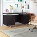 Mercury Row® Reisinger Executive Desk Wood/Metal in Black | 30 H x 60 W x 23.5 D in | Wayfair 80CEE2D8A620481B8DC1BB0843E393DD