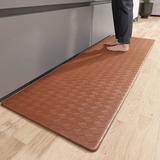 Brown 70.866 x 17.7165 x 0.4 in Kitchen Mat - Prep & Savour Devarian Anti-Fatigue Non-Skid Kitchen Mat Foam | Wayfair