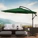 Arlmont & Co. Haque Cantilever Umbrella Metal in Green | 94.5" H x 120" W x 120" D | Wayfair A6BFC5D76E6D4FD69589B6E64A9AB138