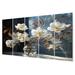 Latitude Run® White Yellow Dogwood Stillife - Floral Metal Wall Art Prints Set Metal in White/Yellow | 28 H x 60 W x 1 D in | Wayfair