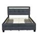 Brayden Studio® Crisoforo Bed Wood & /Upholstered/Linen in Gray | 43.7 H x 64.6 W x 86.6 D in | Wayfair D2614B68150B4D2788371B755FCF9D64