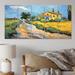 Red Barrel Studio® Vangogh The Yellow House In Arles III - Vangogh Metal Wall Decor Set Metal in Green/Yellow | 28 H x 60 W x 1 D in | Wayfair