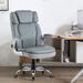 WYIDA Ergonomic Executive Chair Upholstered in Brown/Gray | 50.5 H x 30 W x 27 D in | Wayfair 7012-Grey-S2