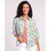 Blair Women's Fiesta Print Three-Quarter Sleeve Shirt - Multi - M - Misses