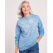 Blair Women's Graphic Sweatshirt - Blue - 2XL - Womens