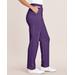 Blair Zip-Pocket Pull-On Fleece Pants - Purple - 2XL - Womens
