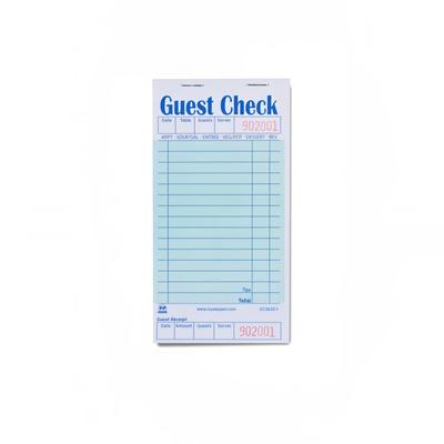 AmerCareRoyal GC3632-1 Guest Check - (1) Part Booked, (15) Lines, 1-part Booked, Carbonless Paper