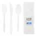 AmerCareRoyal 6KP203W Medium Weight Disposable Cutlery Set - Plastic, White, Medium-weight Polypropylene