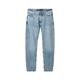 TOM TAILOR DENIM Herren Loose Straight Fit Jeans, blau, Uni, Gr. 33/32