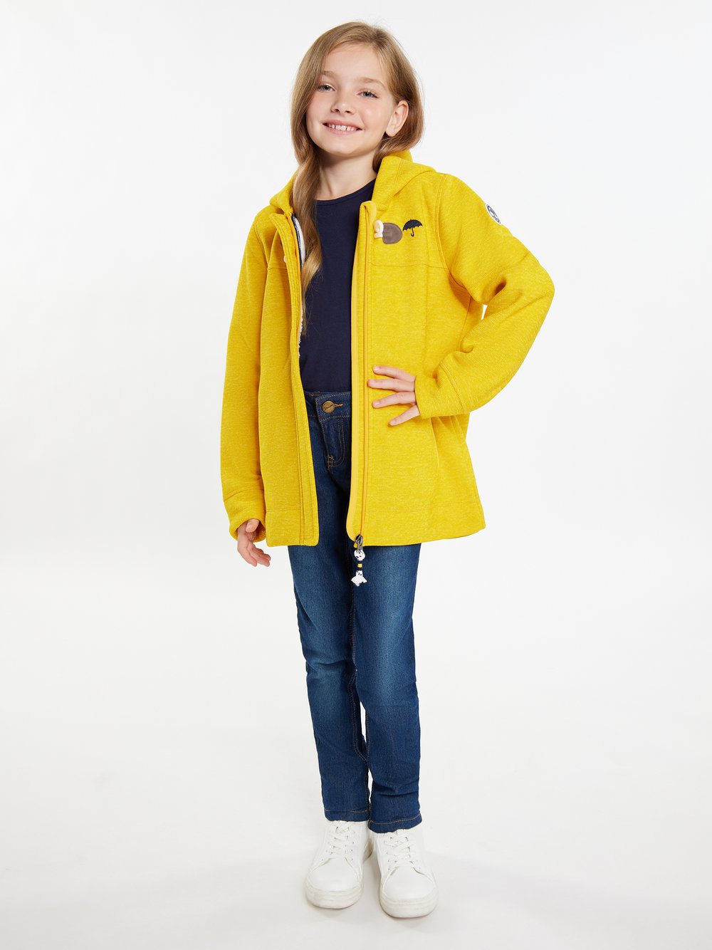 Schmuddelwedda Mädels Mantel + Tagesrucksack Mädchen gelb, 134 Image