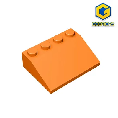 Gobricks GDS-732 DACHZIEGEL 3X4/25 - 3x4 Schräger Ziegel, kompatibel mit Lego 3297 Kinderspielzeug. Image