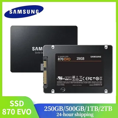 SAMSUNG SSD 870 EVO 1 TB 2 TB 250 GB 500 GB Interne Solid-State-Festplatte HDD-Festplatte SATA3 2,5-Zoll-Laptop-Desktop-PC MLC disco harter