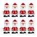 NUOLUX 8pcs in A Pack Santa Claus Clockwork Wind Up Toys Fun Cartoon Toys Wind up Clockwork Toys Party Favors Great Gift for Kids