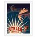 PeÌ�trole Stella Gasoline - Nymph and Cherub - Vintage Advertising Poster by Henri Gray c.1897 - Fine Art Rolled Canvas Print 20in x 26in