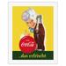 Drink (Trink) Coca Cola - Refreshing (Das Erfrischt) - Vintage Advertising Poster c.1950s - Fine Art Rolled Canvas Print 20in x 26in