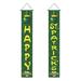 St. Patrick s Day Irish Holiday Porch Sign Welcome Home Door Curtain Banner Decoration Door Hanging Painting Hanging Flag Decoration St. Patrickâ€™s Day Green Irish Decorations Party Fun Clearance