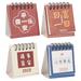 4 Pcs Household Mini Calendar Month Home Goods Decor Tabletop Desktop Small 2023 Standing Paper Office Student