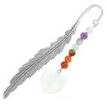 Reading Bookmark Crystal Pendant Colorful Love Metal (white Crystal) Rough