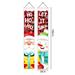 Angfeng Christmas Porch Sign Christmas Hanging Door Curtain Banner Santa Claus Couplet Home Party Decoration Hanging Flags Gift Ornament(Style 8)