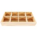 Succulent Planter Box Wooden Planter Divider Box Wood Plants Pot Tray Desktop Flowerpot Box