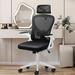 Ergonomic Office Chair, Mesh Task Chair with Flip-Up Armrest, Mesh Adjustable High Back Office Chair, Computer Desk Chair