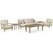 Signature Design by Ashley Clare View Beige 6-Piece Outdoor Package - 81"W x 35"D x 32"H