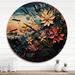 Designart "Sian Art Mandala Sky II" Asian Art Oversized Wood Wall Clock