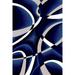 Premium 3D Hand Carved Modern 2X3 2x4 Rug Contemporary 2305 Navy Blue